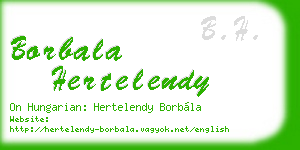 borbala hertelendy business card